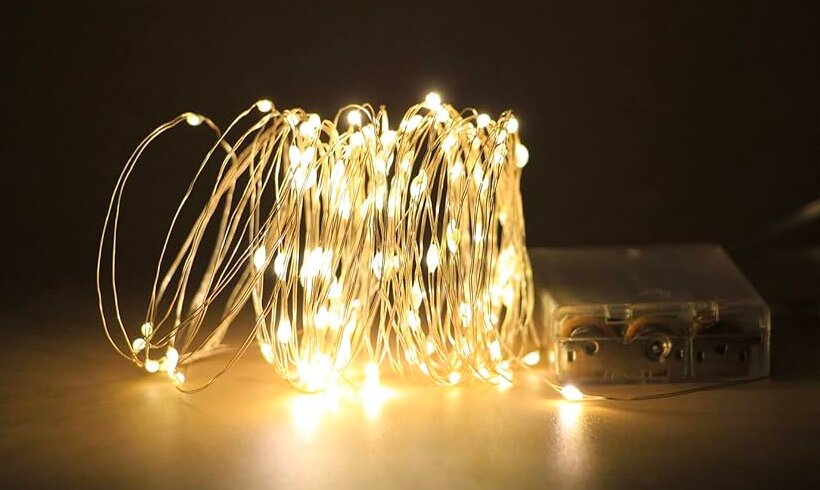 Гірлянда, що живиться від батарейок